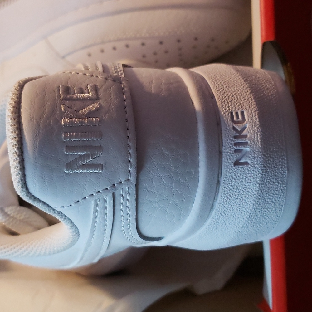 Nike Women Court Vision All White Sneakers - Picture 4 of 5